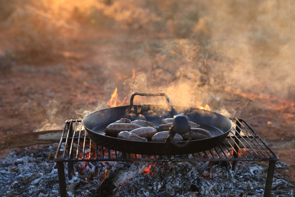 Bush Exchange | Be inspired by food - its source, its flavour - its power to connect... | The Shady Baker snags on the campfire